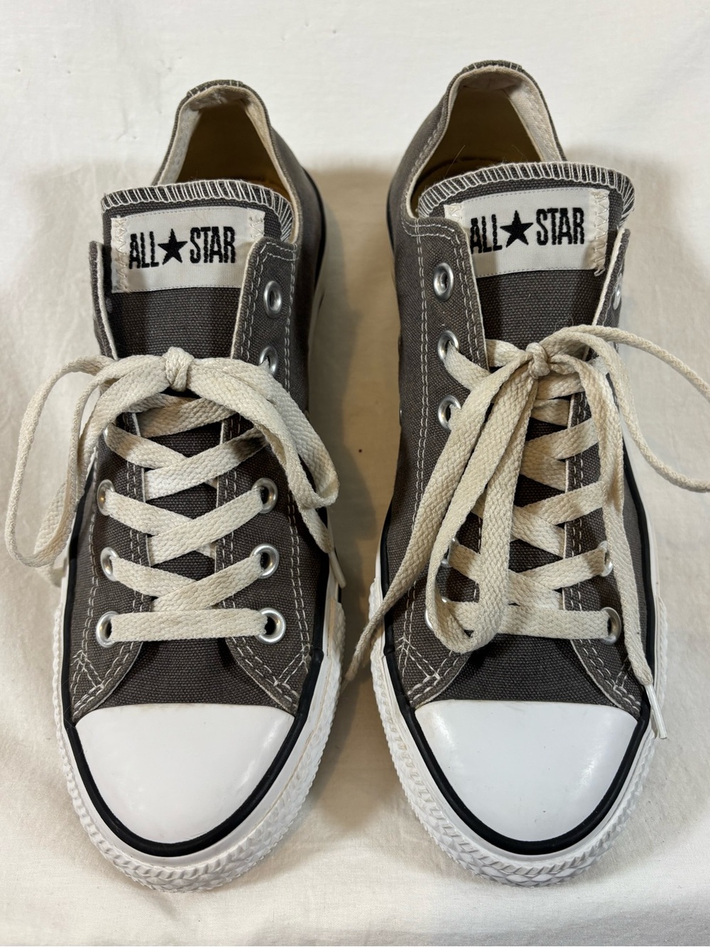 Converse Chuck Taylor All Star Charcoal Gray Low Top Sneakers Mens 7 Womens 9